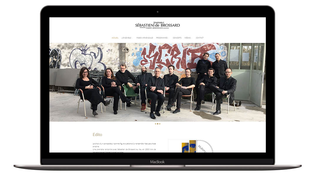 Website Ensemble Sébastien de Brossard